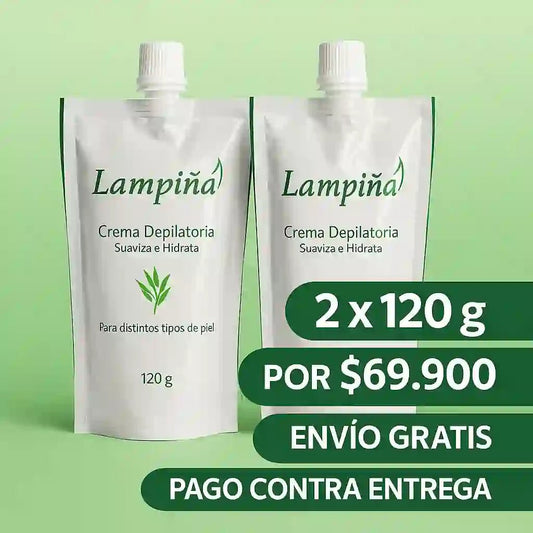 2 Cremas Depilatorias Lampiña Corporal de 120g - Tienda De 1 - Click