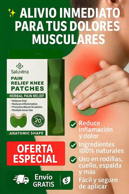 Potente parche contra dolores musculares. KNEE PATCHES - Tienda De 1 - Click
